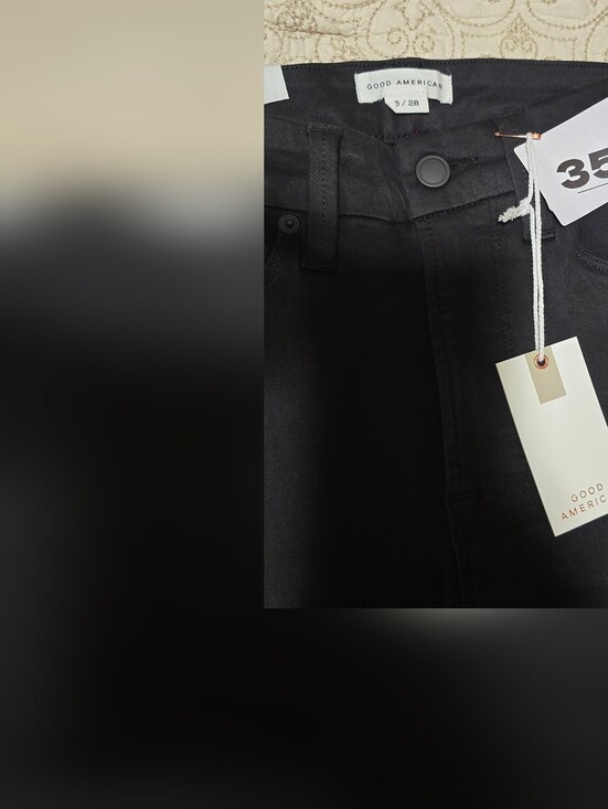 Good American Denim - Good American High-Rise Black Jeans